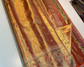 2 Gram Gold Kancheepuram Silk Saree: Handloom Zari Bridal Pattu