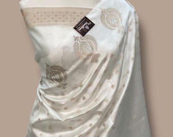 Handloom Katan Silk Banarasi Saree: Silk Mark Certified