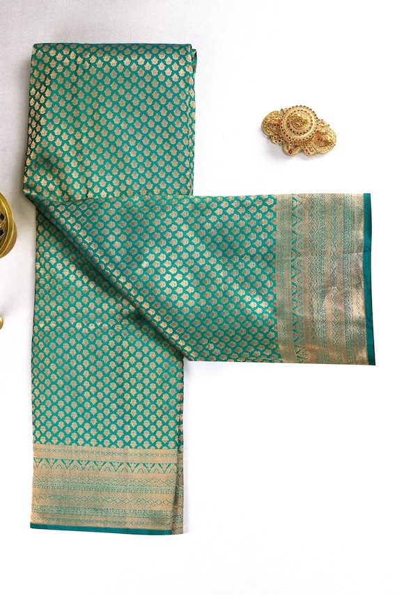 2 Gram Gold Kancheepuram Silk Saree: Handloom Zari Bridal Pattu