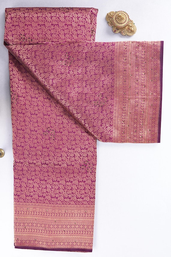 2 Gram Gold Kancheepuram Silk Saree: Handloom Zari Bridal Pattu