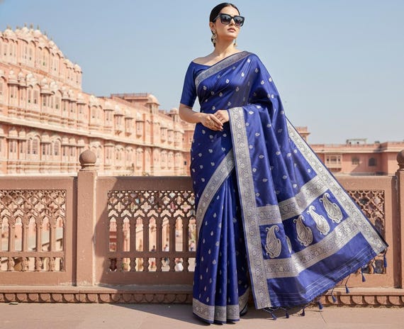Mashru Katan Zari Silk Saree: Handloom Banarasi Weave, Silk Mark