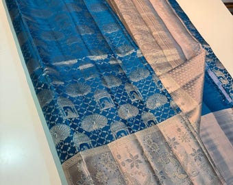 2 Gram Gold Kancheepuram Silk Saree: Handloom Zari Bridal Pattu