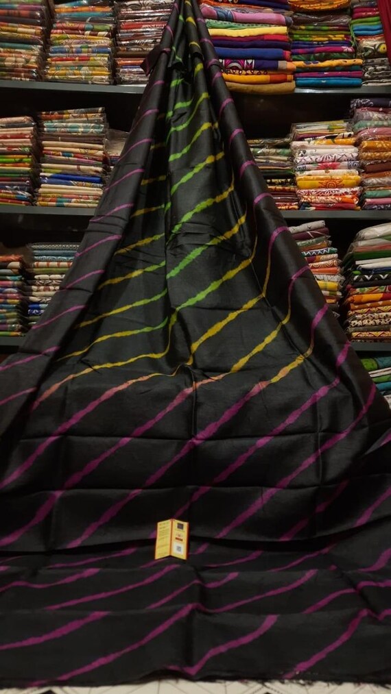 Handloom Katan Bishnupur Silk Saree, Dual Tone Weaving, Silk Mark Certified