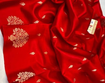 Handloom Katan Silk Banarasi Saree: Silk Mark Certified
