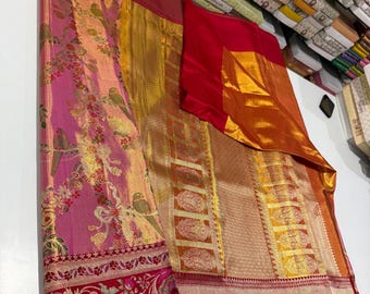 Handloom Kancheepuram Silk Saree | Pure Zari Bridal Pattu