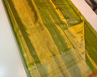 Kancheepuram Handloom Silk Saree | Pure Zari South Indian Wedding Pattu