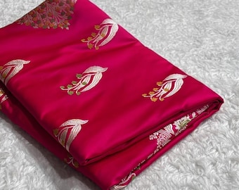 Mashru Katan Zari Silk Saree: Handloom Banarasi Weave, Silk Mark