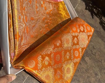 2 Gram Gold Kancheepuram Silk Saree: Handloom Zari Bridal Pattu