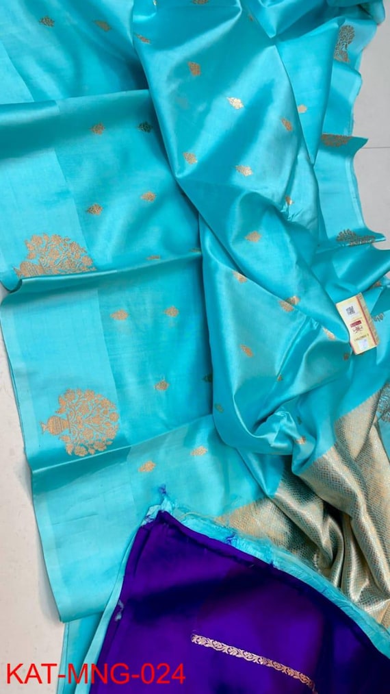 Handloom Katan Silk Banarasi Saree: Silk Mark Certified