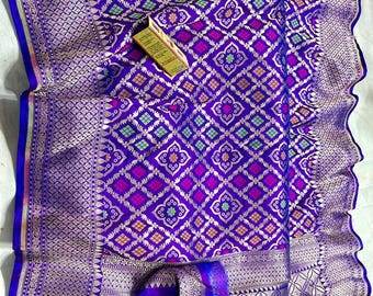 Pure Katan Silk Meena Jaal Saree | Hand-Woven Kadwa Masterpiece Wedding Sari