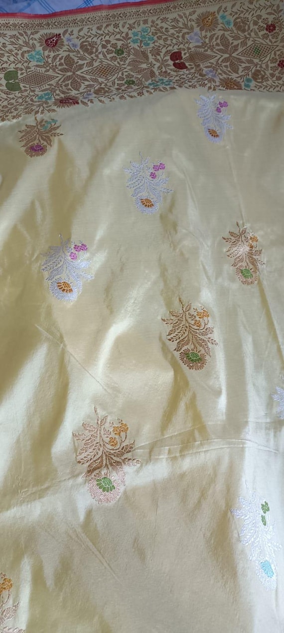 Katan Zari Silk Saree: Handloom Banarasi Weave, Silk Mark