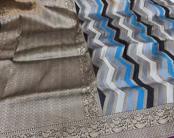 Rangkat Handloom Katan Zari Silk Saree, Varanasi Weaving, Silk Mark, Neeta Inspired