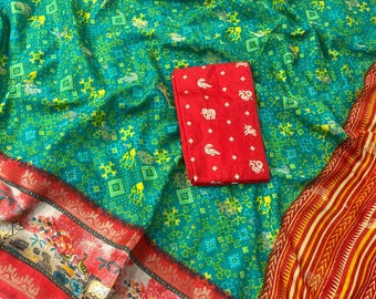 Handloom Pichwai Saree: Viscose Silk Ikkat Wedding Saree