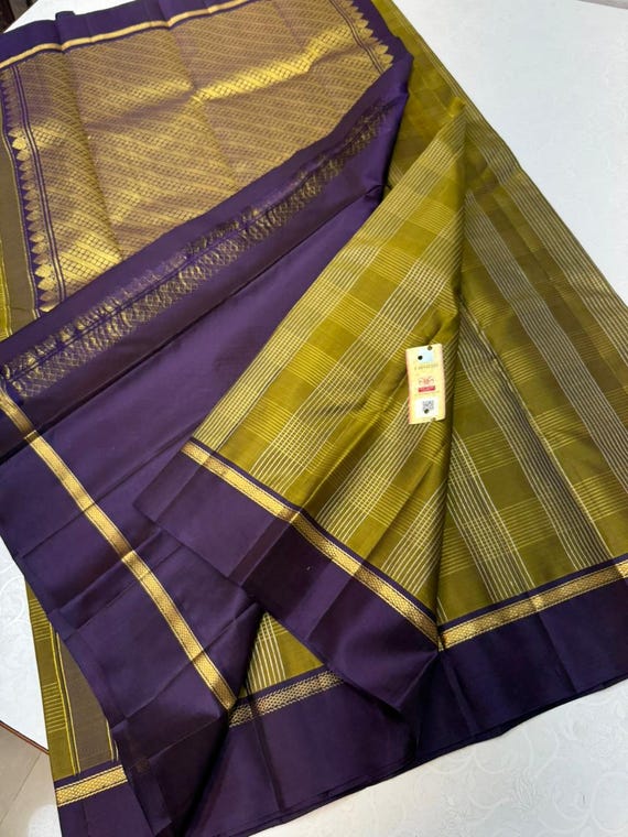 Handloom Kancheepuram Silk Saree | Pure Zari Wedding Pattu