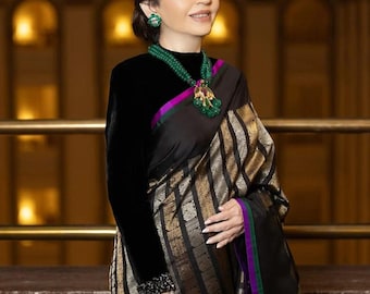 Katan Zari Silk Saree, Wedding Blouse Saree, varanasi Weaving banarasi Handloom exclusive weaving ,banarasi border, silk mark,Nita Inspired.