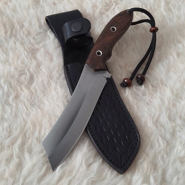 Bushcraft Knife, Camping Outdoor Knife  , Customizable Pocket Knife ,Handmade Tanto Camping And Hunting Knife