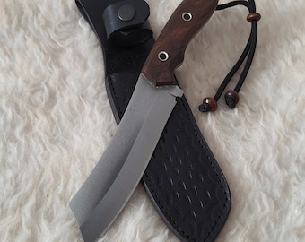 Couteau bushcraft, couteau de camping d'extérieur, couteau de poche personnalisable, couteau de camping et de chasse tanto fait main