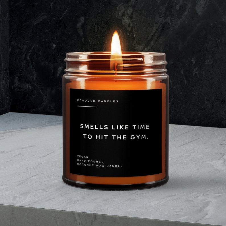Time to Hit the Gym Gym Motivation Candles Gym Partner Gift Etsy