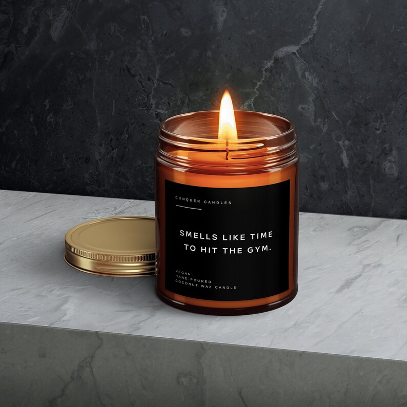 Time to Hit the Gym Gym Motivation Candles Gym Partner Gift Etsy