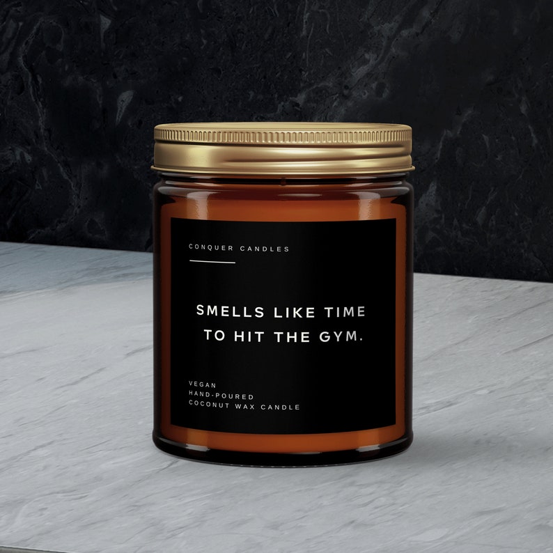 Time to Hit the Gym Gym Motivation Candles Gym Partner Gift Etsy