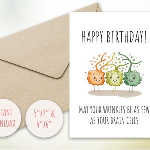 Funny Birthday Card Printable Greeting Card Instant - Etsy