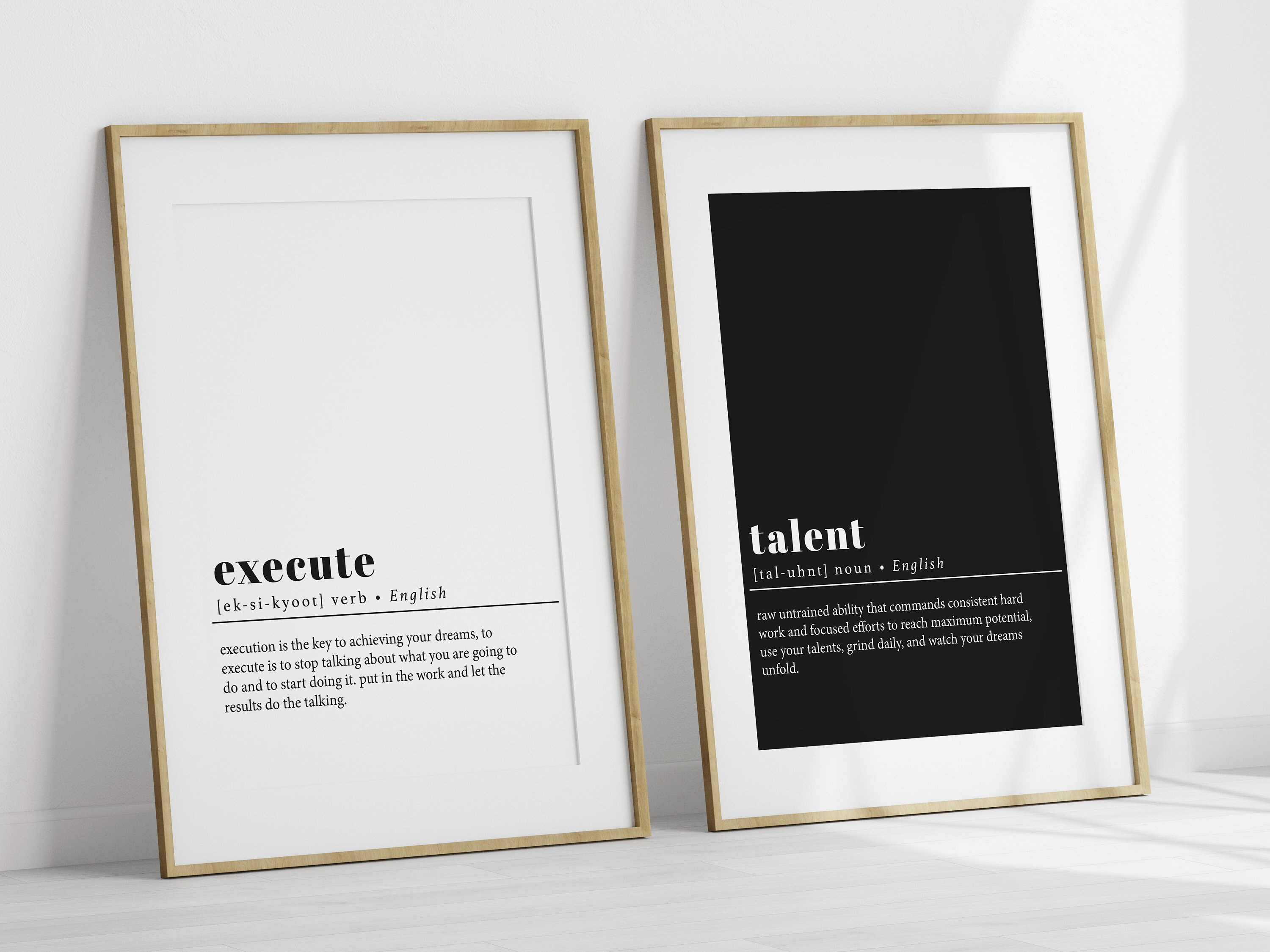 Motivational Office Wall Art Prints Set of 10 Funny and Inspiring