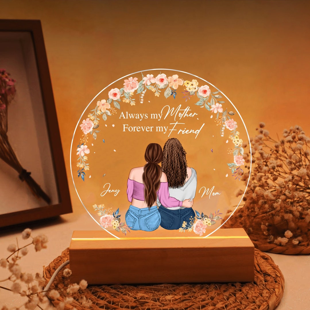 Personalized Mom Night Light, Mothers Day Gift From Daughter, Always My ...