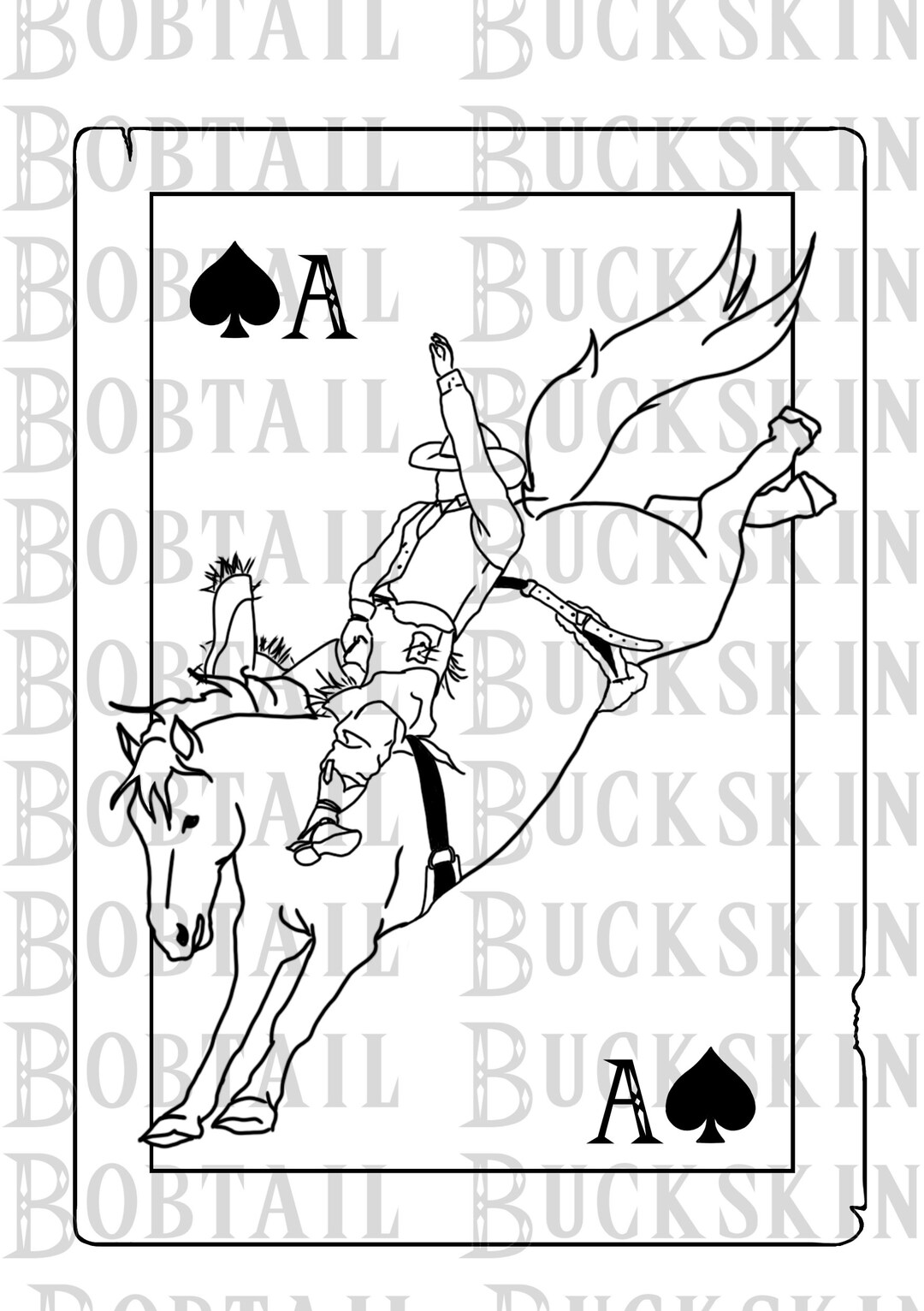 COWBOY CARD - Etsy