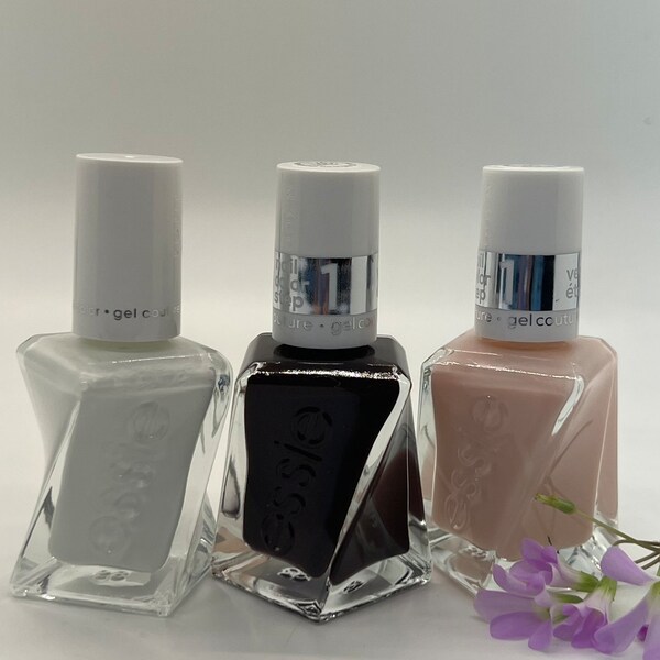 Essie 14-Day Gel Couture Set of 3 Nail Polish Good Knight Perfectly Poised Fairy Tailor