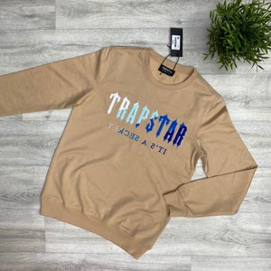 Top Trapstar Sweater Sudadera con capucha Lake Blue Conjunto deportivo  informal para hombre uk taladro