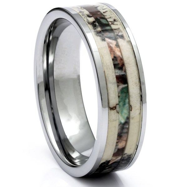 Camo Mens Ring Etsy