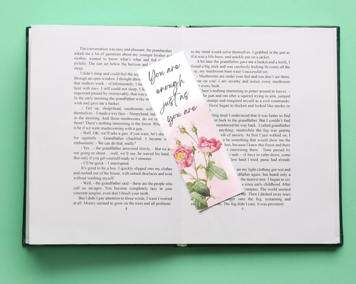 Inspirational Printable Bookmarks Book Lovers Gift Motivational ...