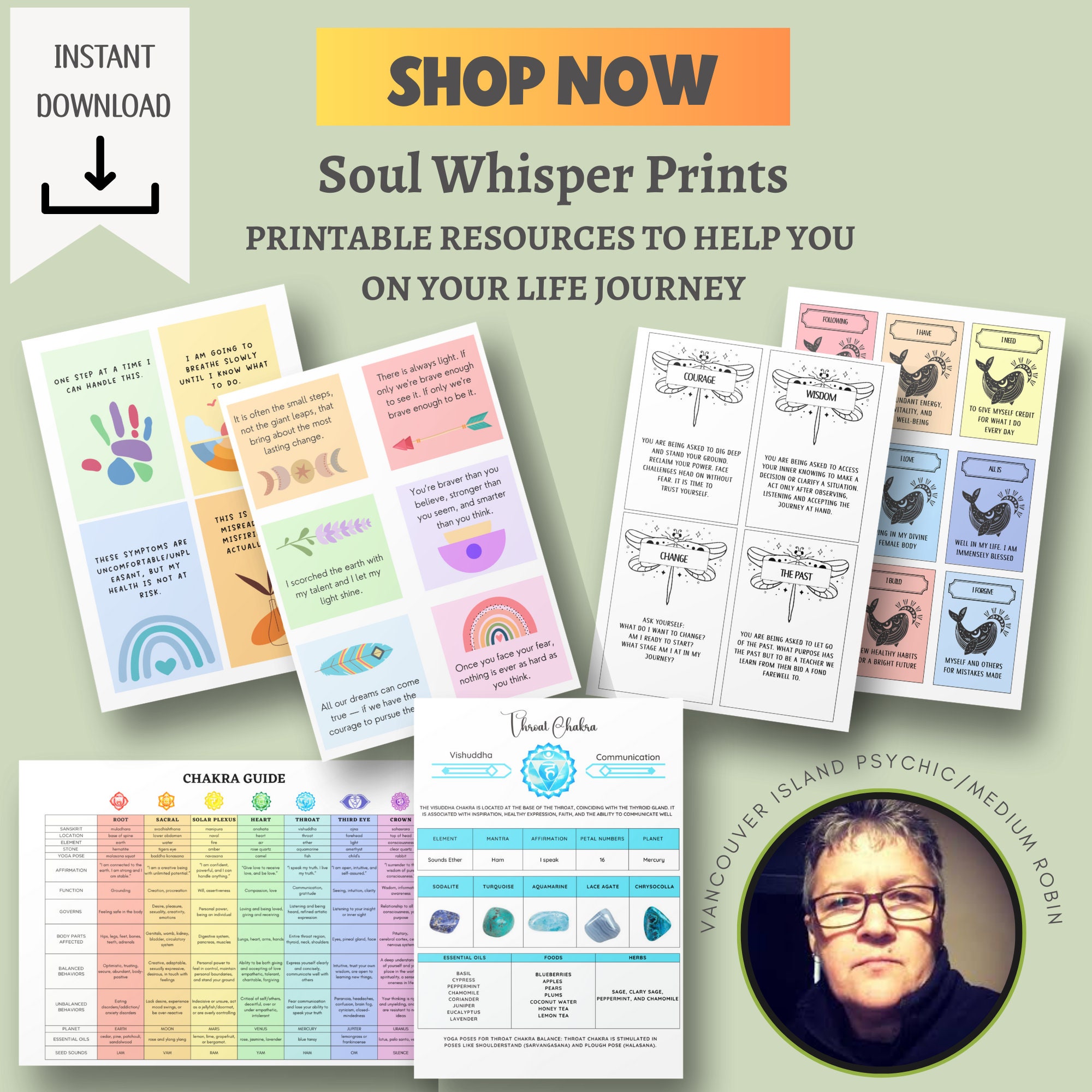Smudging Information Cards Smudge Stick Printables Smudging Card ...