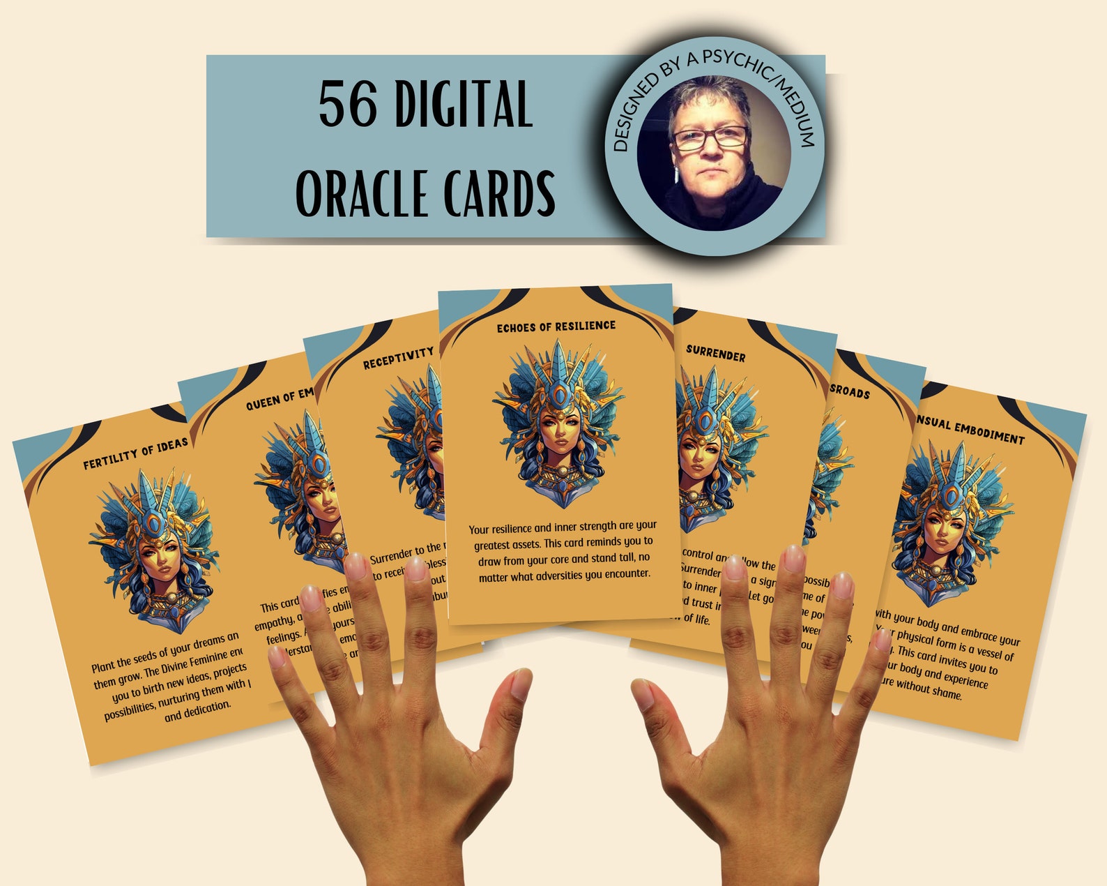 Printable Oracle Cards, Oracle Deck, Digital Oracle Cards, Create Your Oracle Deck, Digital ...