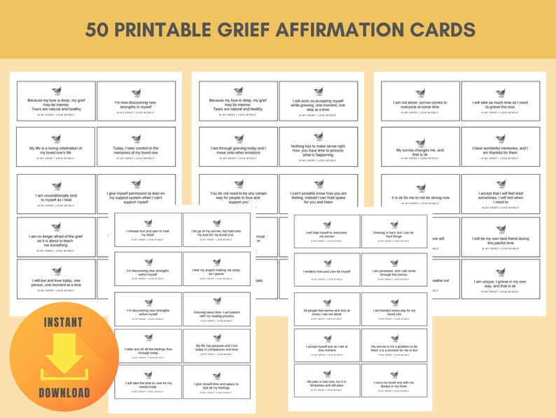 Stages of Grief | Grief Journal Printable | Grief Workbook | Grief ...