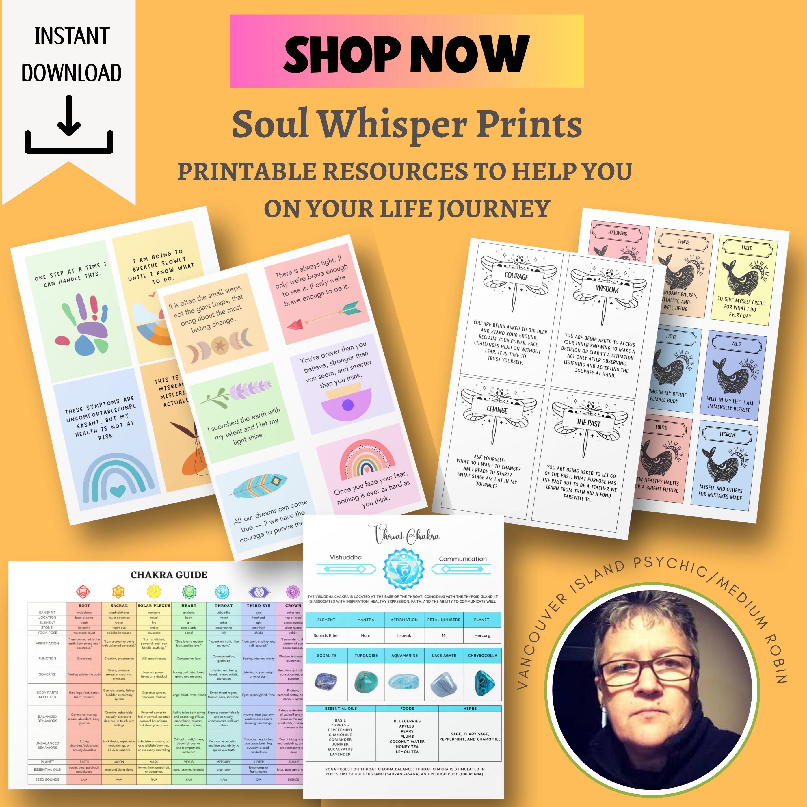 Create and Print Your Own Oracle Cards Printable Tarot Deck DYI Oracle