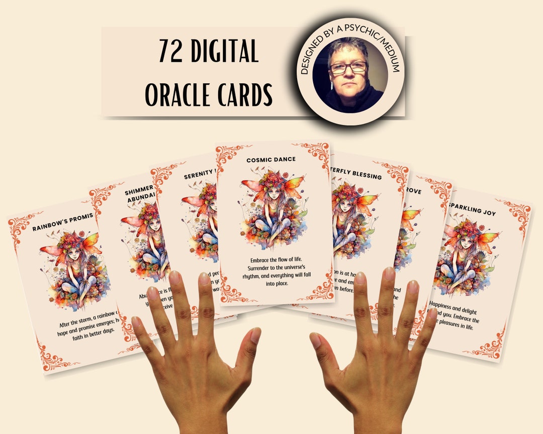 Printable Oracle Cards, Digital Oracle Cards, Create Your Own Oracle Deck, Digital Download ...