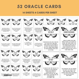 Printable Oracle Cards | Printable Indie Oracle Deck | Digital File 52 ...