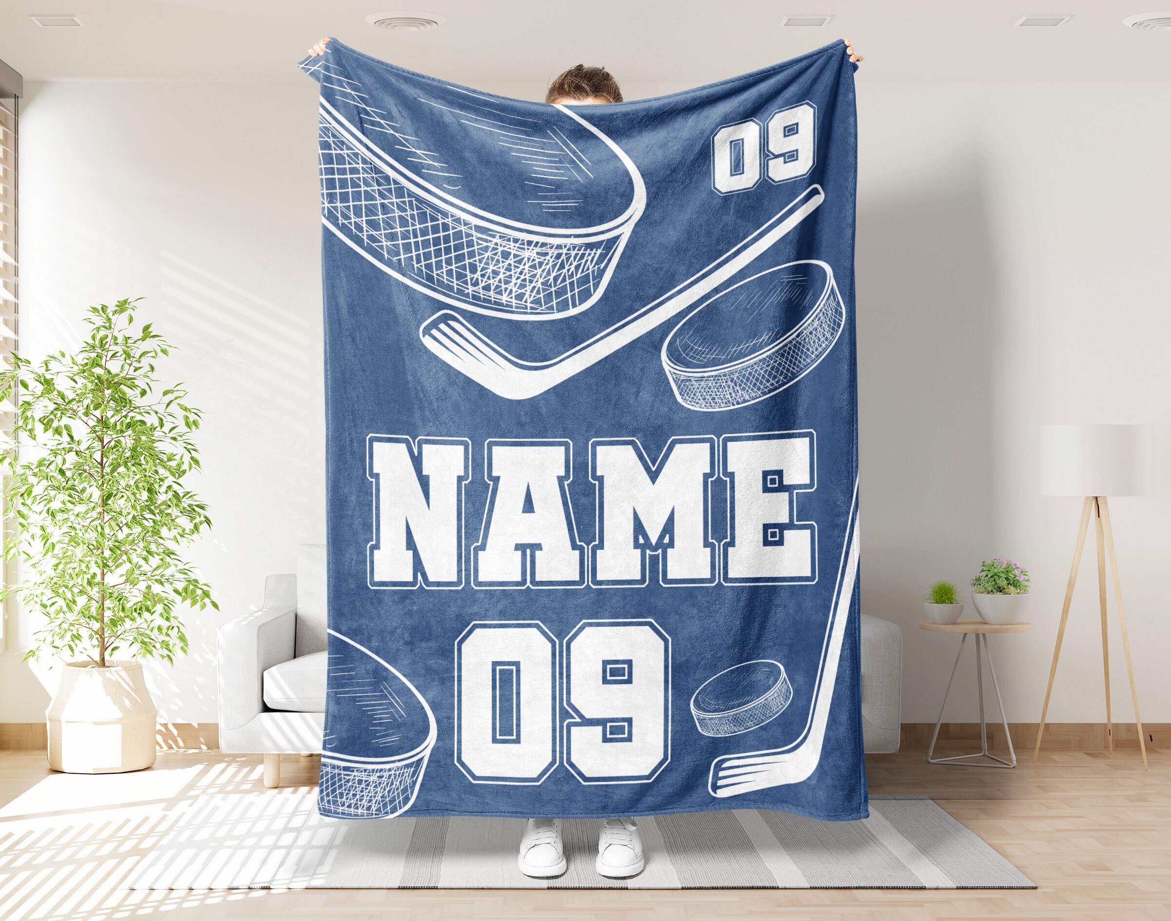 Custom hockey blanket hotsell