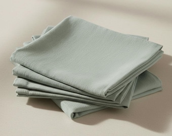 Linen Napkin Washed Soft Table Napkins Set Of 4, Handmade Dinning Wedding Table Linens