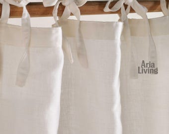 Boho Linen Curtain Panel - Soft, Stonewashed, Custom Size