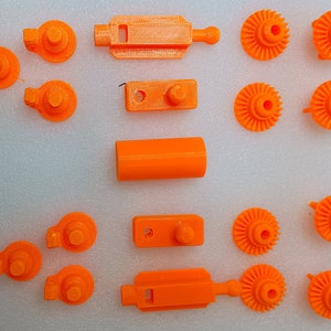 VW Corrado USA headlight adjuster (repair) set (3D printed in black)
