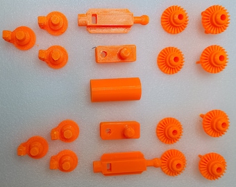 VW Corrado USA headlight adjuster (repair) set (3D printed in black)