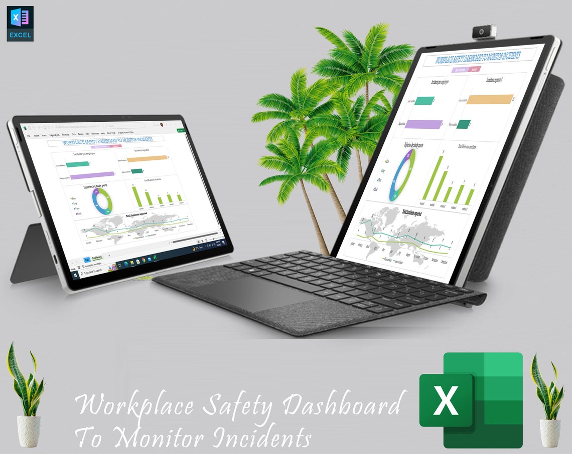 Safety Management System Visual Workplace Safety Dashboard to Monitor Incidents | Incident Management ...