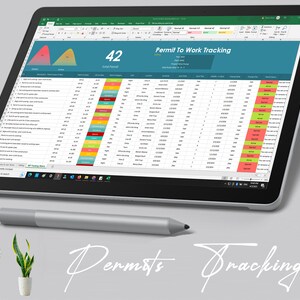 Permit to Work Tracking Matrix Template | Health and Safety Template ...