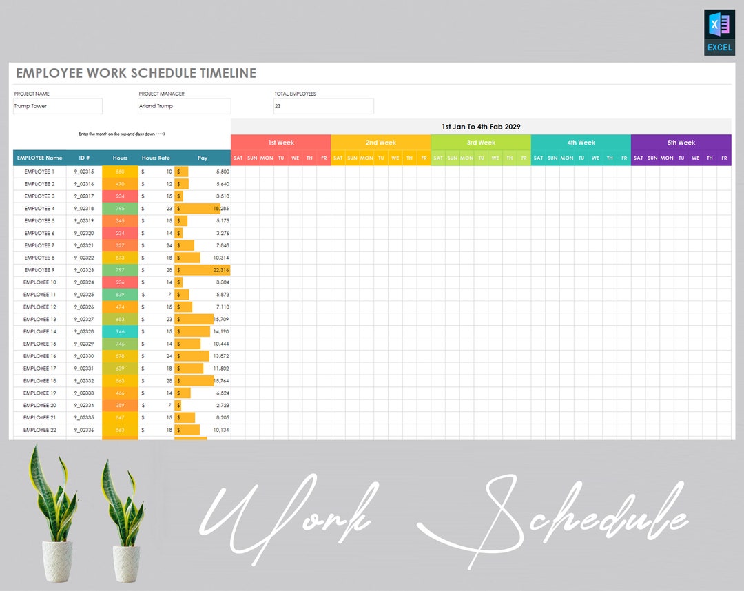 Employees Schedule Template Shift Schedule Employee Timesheet Employees Schedule Template Shift Schedule Employee Timesheet