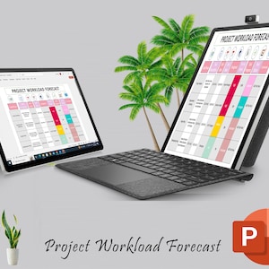 Project Workload Forecast Template | Project Management | Work Task ...