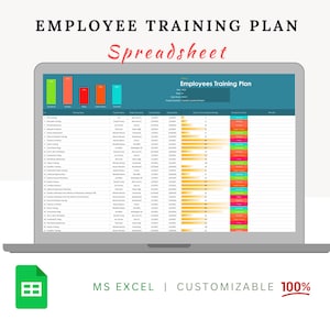 Employee Training Planning Template | Training Templates | New Hire Training | Training Tracker | Training Matrix | Training Plan