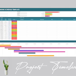 Project Timeline Schedule Template | Project Management Tools | Project Management System | Project Management Plan | Project Planner