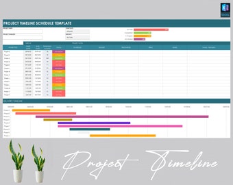 Project Timeline Schedule Template | Project Management Tools | Project Management System | Project Management Plan | Project Planner